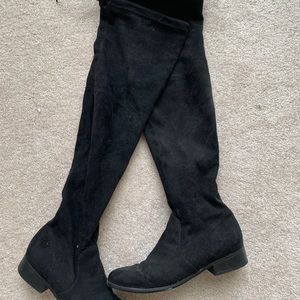 Over the Knee black boot flats